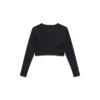 Sujetador de ropa deportiva de manga larga «Negro» 7932814E2B91081