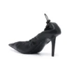 Tacones de aguja con efecto fruncido de 80 mm «Negro» 636612WA2M01000