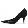 Tacones de aguja Knife Knit de 80 mm «Negro» 628602W18021090