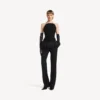 Top bustier ajustado para mujer en color negro Top bustier ajustado para mujer en color negro