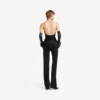 Top bustier ajustado para mujer en color negro Top bustier ajustado para mujer en color negro