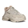 Triple S «Piel sintética – Beige» 668562W3CQ59710