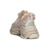 Triple S «Piel sintética – Beige» 668562W3CQ59710