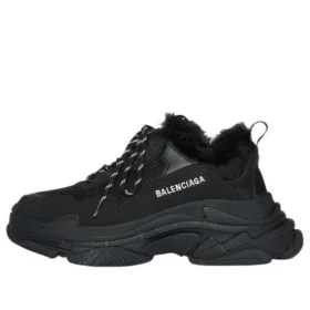 Triple S «Piel sintética – Negro» 668562W3CQ51000