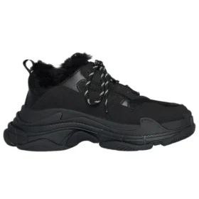 Triple S «Piel sintética – Negro» 668562W3CQ51000
