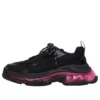 Triple S «Suela transparente – Negro, rosa y neón» 544351W2FR11053