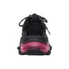 Triple S «Suela transparente – Negro, rosa y neón» 544351W2FR11053