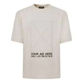 TU ANUNCIO AQUÍ Camiseta oversize «Beige» 676589TLVF49054