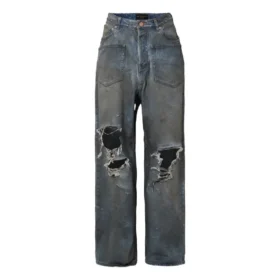 Vaqueros holgados con bolsillos remendados «Azul» 751111TDW143359