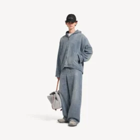 Vaqueros holgados de hombre con diseño «Denim Stitch» en azul oscuro