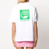 Versión holgada y respetuosa con el medio ambiente, manga corta, blanca 594599THV639000