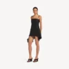 Vestido babydoll con tirantes para mujer en negro Vestido babydoll con tirantes para mujer en negro