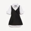 Vestido camisero híbrido para mujer en negro Vestido camisero híbrido para mujer en negro
