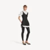 Vestido camisero híbrido para mujer en negro Vestido camisero híbrido para mujer en negro