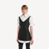 Vestido camisero híbrido para mujer en negro Vestido camisero híbrido para mujer en negro