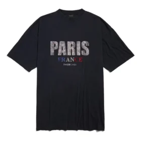 Vestido de camiseta Paris Strass «Negro» 777750TRVL71000