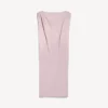 Vestido midi de corte holgado para mujer en rosa empolvado Vestido midi de corte holgado para mujer en rosa empolvado
