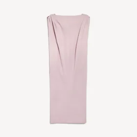 Vestido midi de corte holgado para mujer en rosa empolvado