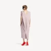 Vestido midi de corte holgado para mujer en rosa empolvado Vestido midi de corte holgado para mujer en rosa empolvado