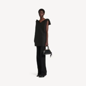 Vestido «vareuse» de mujer en negro