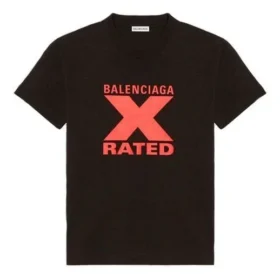 X-Rated, talla pequeña, corte ajustado, manga corta, negro 612964TIVA71076