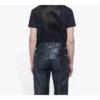 X-Rated, talla pequeña, corte ajustado, manga corta, negro 612964TIVA71076