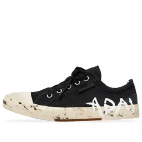 Zapatillas bajas de graffiti «Paris» «Algodón desgastado en blanco y negro» 688757W3RR51099