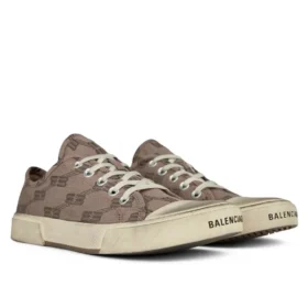 Zapatillas bajas Paris «Algodón BB Monogram marrón claro y goma blanca» 688757W3RQ22298