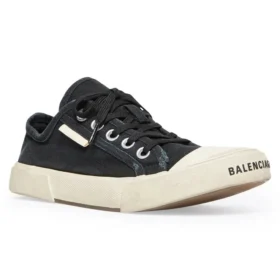 Zapatillas bajas Paris «Algodón desgastado negro y goma blanca» 688754W3RC21090