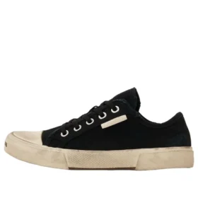 Zapatillas bajas Paris «Algodón desgastado negro y goma blanca» 688757W3RC21090