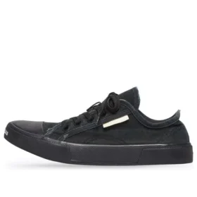 Zapatillas bajas Paris «Algodón desgastado negro y goma negra» 688754W3RP21010