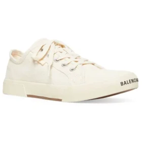 Zapatillas bajas Paris Sneaker «Algodón desgastado blanco y goma blanca» 688757W3RC59090