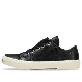 Zapatillas bajas Paris Sneaker «Cuero negro y goma blanca» 688757W3RCB1090