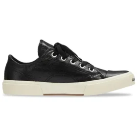 Zapatillas bajas Paris Sneaker «Cuero negro y goma blanca» 688757W3RCB1090