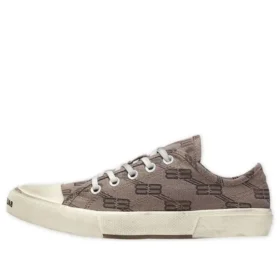 Zapatillas bajas Paris «Algodón BB Monogram marrón claro y goma blanca» 688757W3RQ22298
