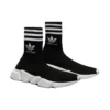 Zapatillas Balenciaga x adidas Originals Speed «Black White» 711189WBDV11090
