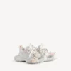 Zapatillas con cordones para mujer 3XL en blanco/rosa claro Zapatillas con cordones para mujer 3XL en blanco/rosa claro