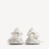 Zapatillas con cordones para mujer 3XL en blanco/rosa claro Zapatillas con cordones para mujer 3XL en blanco/rosa claro