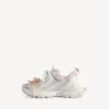 Zapatillas con cordones para mujer 3XL en blanco/rosa claro Zapatillas con cordones para mujer 3XL en blanco/rosa claro