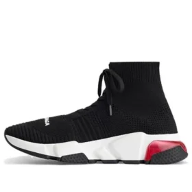 Zapatillas con cordones Speed 1.0 «Negro, blanco y suela transparente roja» 617217W05GG1014