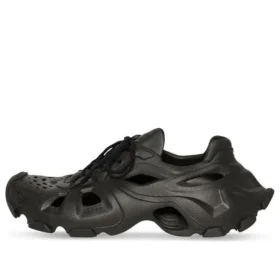 Zapatillas con cordones y aberturas «Negras» 702416W3CES1000