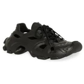 Zapatillas con cordones y aberturas «Negras» 702416W3CES1000