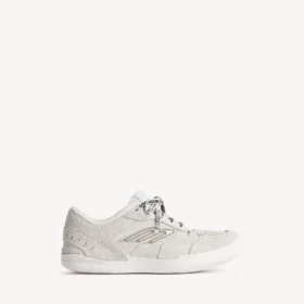 Zapatillas de ante «Hamptons» para hombre en blanco roto/negro