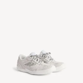 Zapatillas de ante «Hamptons» para hombre en blanco roto/negro