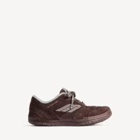 Zapatillas de ante «Hamptons» para hombre en marrón oscuro/gris