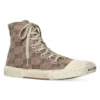 Zapatillas de caña alta Paris «Algodón con BB Monogram en color tostado y goma blanca» 688756W3RQ12298