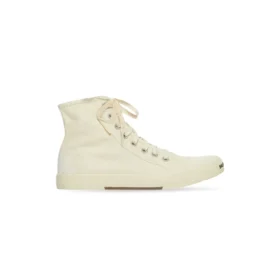 Zapatillas de caña alta Paris «Algodón desgastado blanco y goma blanca» 688756W3RC49090
