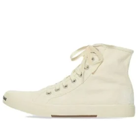 Zapatillas de caña alta Paris «Algodón desgastado blanco y suela blanca» 688752W3RC49090