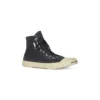 Zapatillas de caña alta Paris «Algodón desgastado negro y goma blanca» 688752W3RC11090
