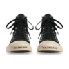 Zapatillas de caña alta Paris «Algodón desgastado negro y goma blanca con grafitis» 688752W3RR41099
